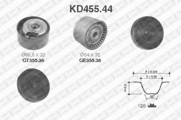 SNR KD455.44 Timing Belt Kit